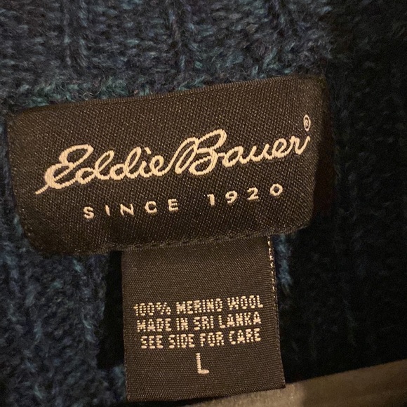 Eddie Bauer Merino Wool Sweater Large - Picture 4 of 8